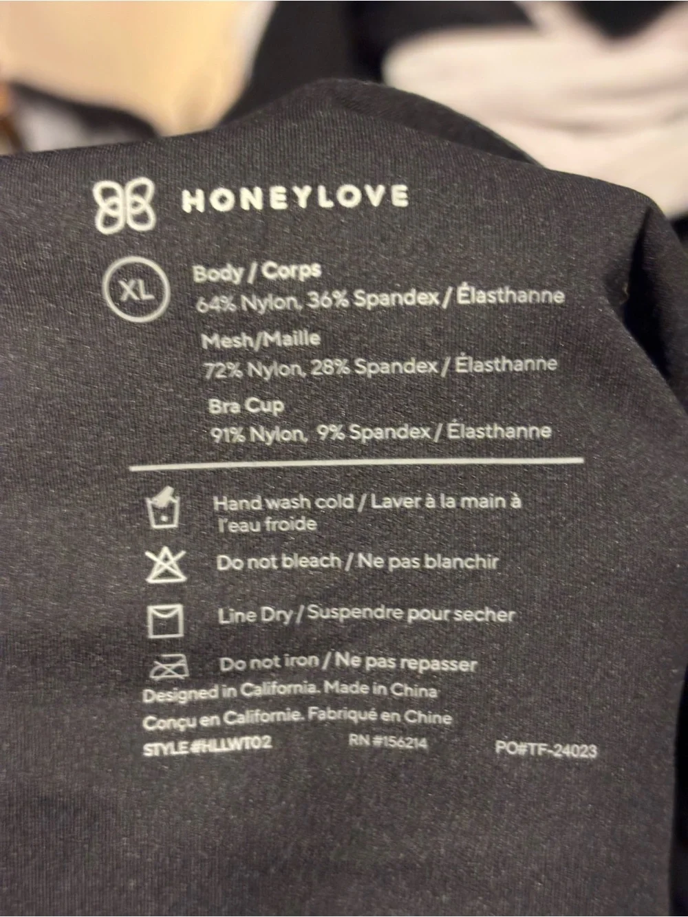 Honeylove LiftWear Tank NWOT Black XL Shapewear Top